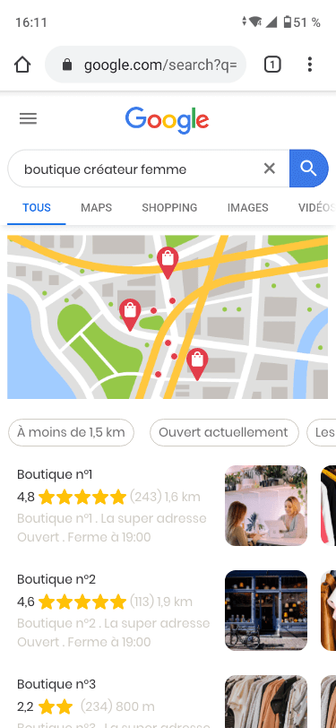 Presence management. Ex. avec Google