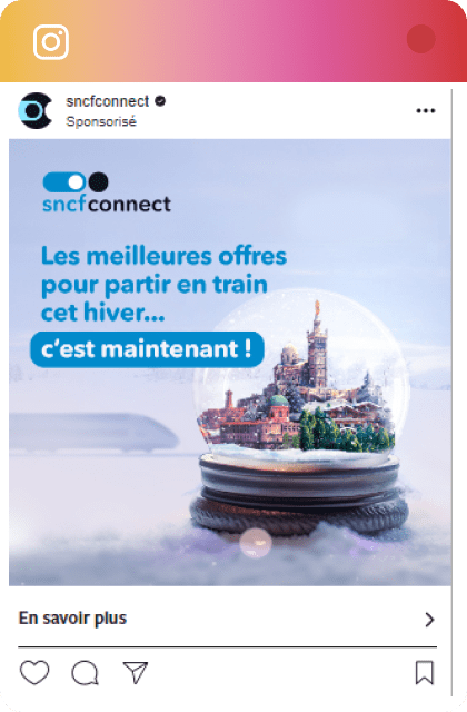 Pub SNCF Instagram