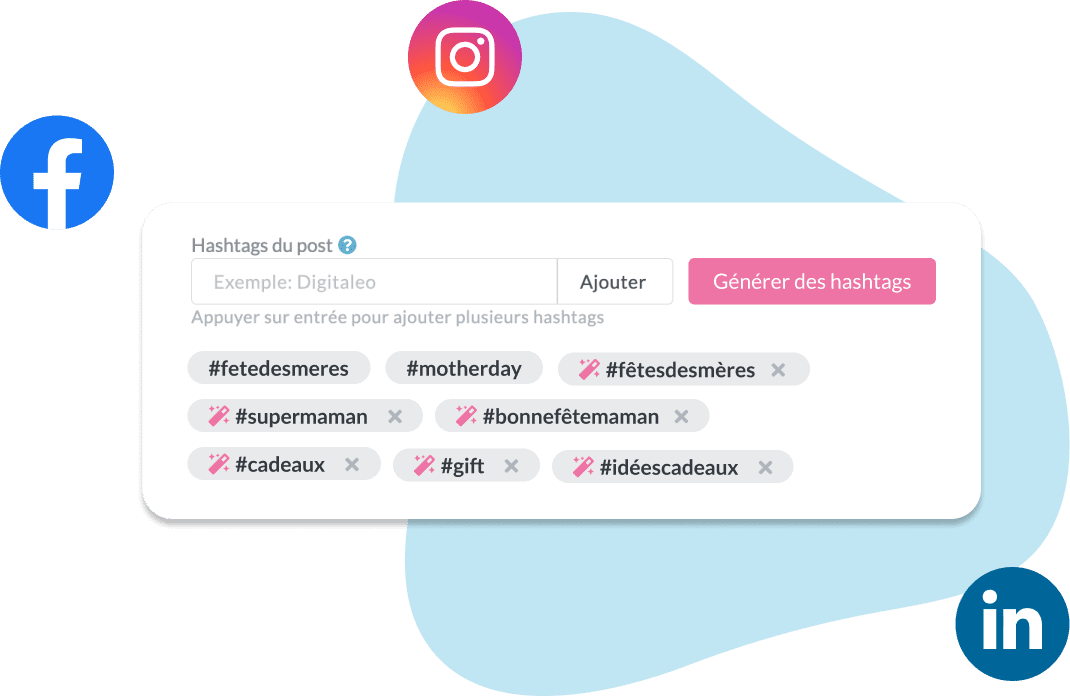 IA Suggestion hashtags